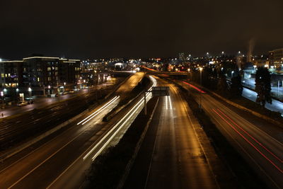 City street at night