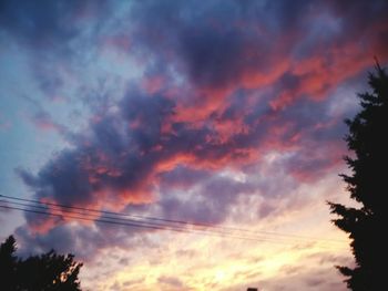 Low angle view of cloudy sky