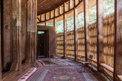 Interior of abandoned house