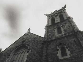 Low angle view of church against sky