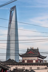 Low angle view of buildings against sky