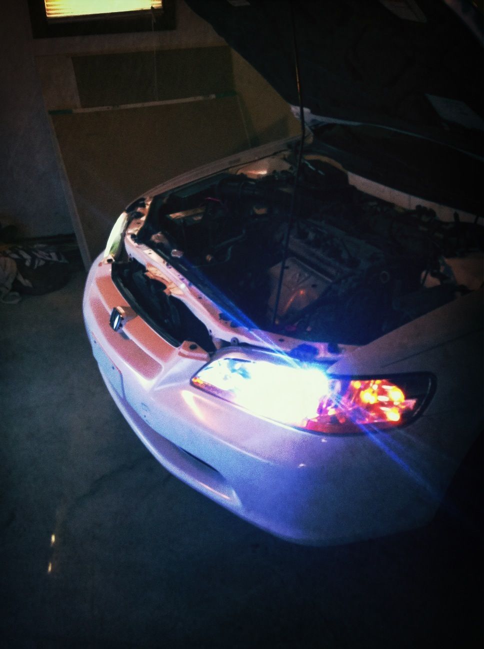 Blue hid headlights