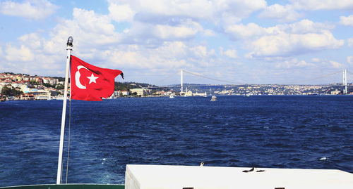 Boats in sea