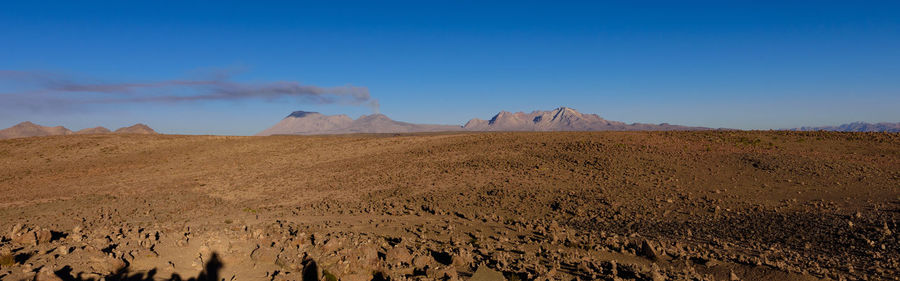 Scenic view of desert against sky