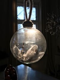 Close-up of hanging light