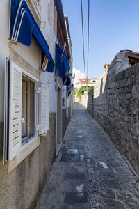 Houses against clear sky