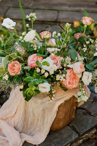 Close-up of rose bouquet