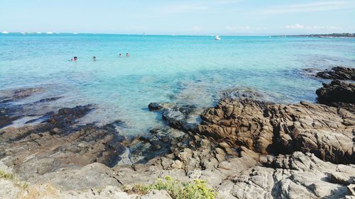 Scenic view of sea against sky