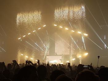 Crowd at music concert