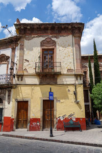 Low angle view of building against sky