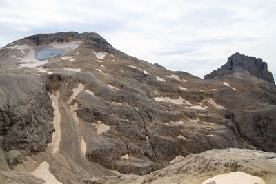 Scenic view of rocky mountains against sky