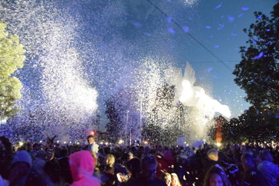 People enjoying at concert