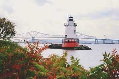 Lighthouse against clear sky