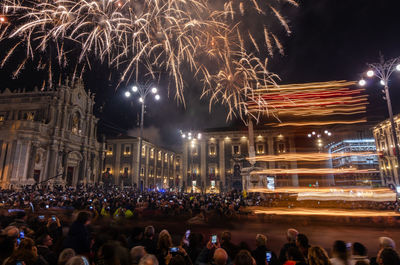 Crowd at night