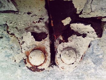 Close-up of rusty metal