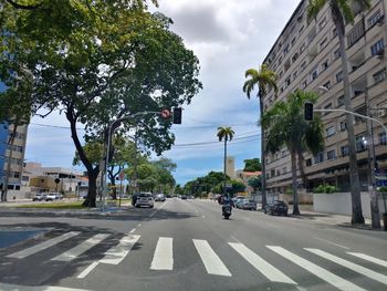 View of city street