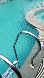 High angle view of swimming pool