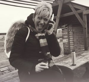 Portrait of young woman