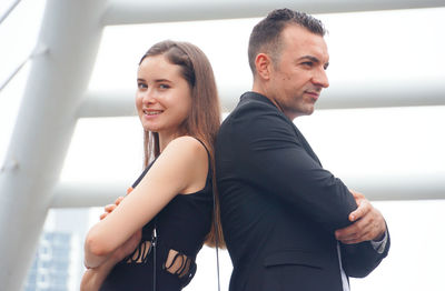 Portrait of a smiling young couple