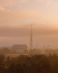 View of tower at sunset