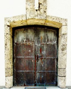 Close-up of closed door