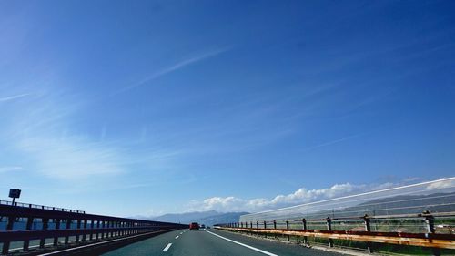 Bridge over water against sky