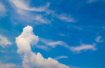 Low angle view of clouds in sky