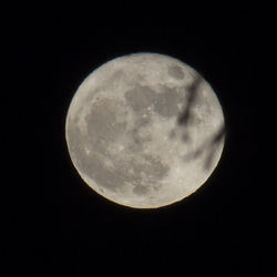 Scenic view of moon against sky at night