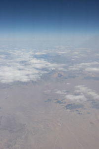 Aerial view of sea against sky