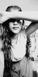 Portrait of beautiful young woman