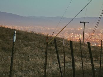 View of landscape against sky