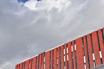 Red structure against sky