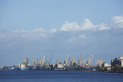 Panoramic view of sea against sky