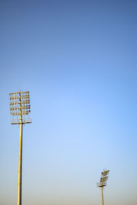 Cricket stadium flood lights poles at delhi, india, cricket stadium light