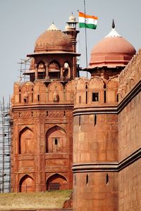 Low angle view of historic building against sky