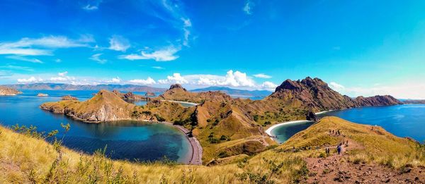 Panoramic view of sea against sky