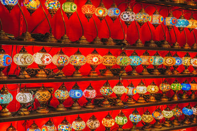 Full frame shot of multi colored candies in store