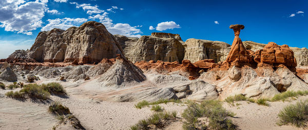 View of rock formations