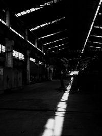 View of illuminated city at night