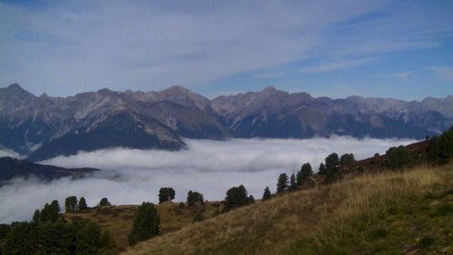 Panoramic view of landscape against sky