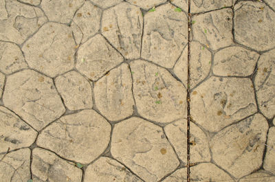 Full frame shot of cracked field