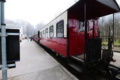 Train at railroad station