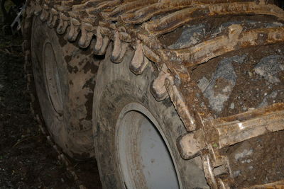 Close-up of tire