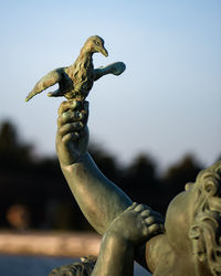 Close-up of statue