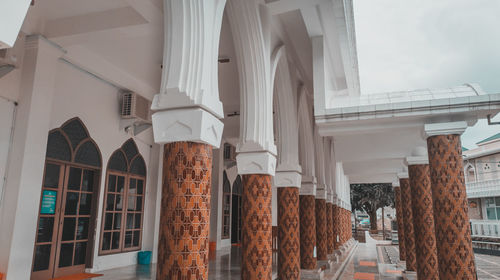 Low angle view of buildings in city