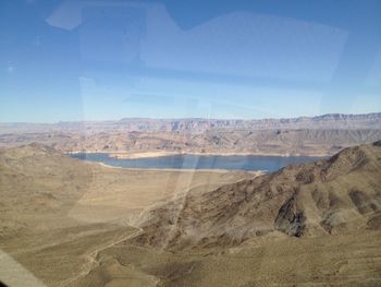 Scenic view of desert against sky