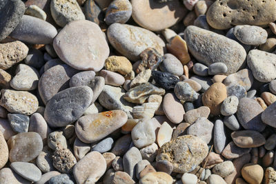 Full frame shot of pebbles