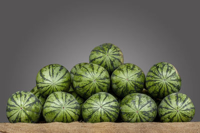 Close-up of fruits against black background