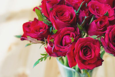 Close-up of rose bouquet