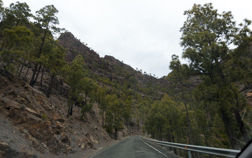 Road passing through mountains